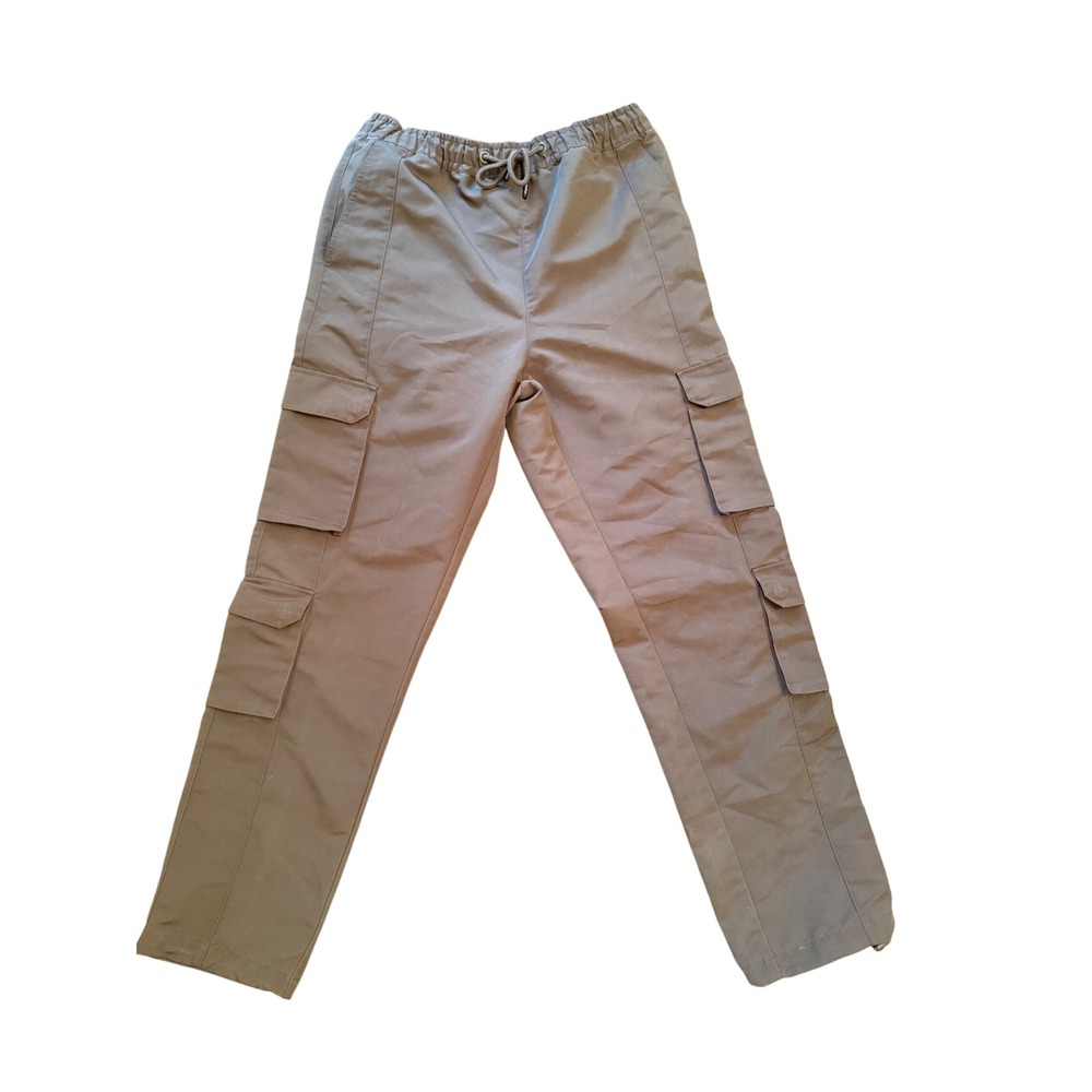 WeSC Multi Cargo Pants Mens Medium Olive green Excellent Adjustable Hem P115291T